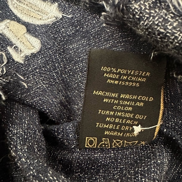 NWT KLEEP Kids Boys Sz 7/8 Embroidered Light Weight Shirt Navy Fumo Button Down - Picture 5 of 10